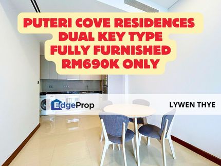 Puteri Cove Residences, Iskandar Puteri (Nusajaya), Johor |  Luxury Apartment 2R2B Dual Key Type Fully Furnished Middle Floor, Johor, Nusajaya