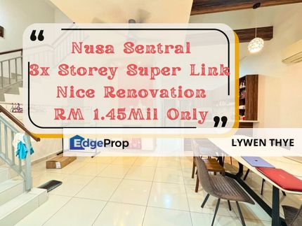 Taman Nusa Sentral, Iskandar Puteri (Nusajay), Johor| Triple Storey 6R5B Super Link Super Nice Renovated & Furnished Unit, Johor, Nusajaya
