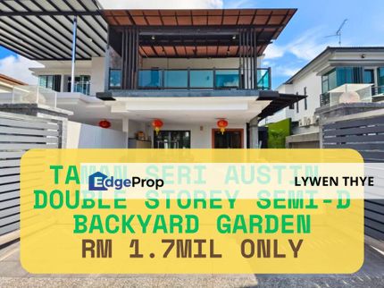 Taman Seri Austin, Johor Bahru, Johor | Double Storey 4R4B Renovated Semi-D G&G Move In Ready, Johor, Johor Bahru