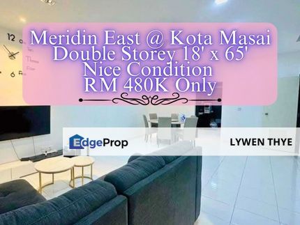Meridin East, Pasir Gudang, Johor | Double Storey 4R3B Terrace Nice Condition G&G , Johor, Johor Bahru