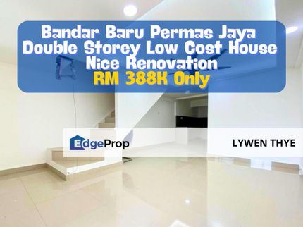 Bandar Baru Permas Jaya, Permas Jaya/Senibong, Johor | Double Storey 3R2B Nice Renovation Low Cost House, Johor, Permas Jaya/Senibong