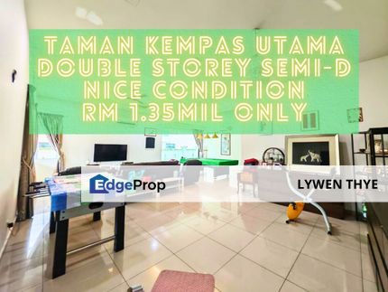 Taman Kempas Utama, Johor Bahru, Johor | Double Storey 4+1R5B Nice Condition Strategic Location Semi-D, Johor, Johor Bahru