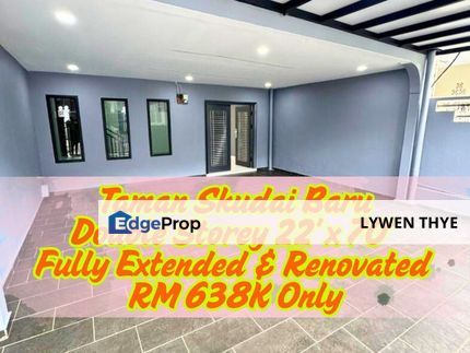 Taman Skudai Baru, Skudai, Johor | Double Storey 4R3B Fully Extended & Renovated Nice Condition, Johor, Skudai