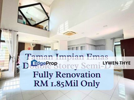 Taman Impian Heights, Skudai, Johor | Double Storey 4+1R5B+2 Storeroom Nice Renovation Semi-D, Johor, Skudai