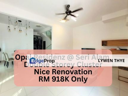 Opal Residenz @ BAndar Seri Alam, Masai, Johor | Double Storey 4+1R5B Nice Renovation & Furnished Cluster, Johor, Masai