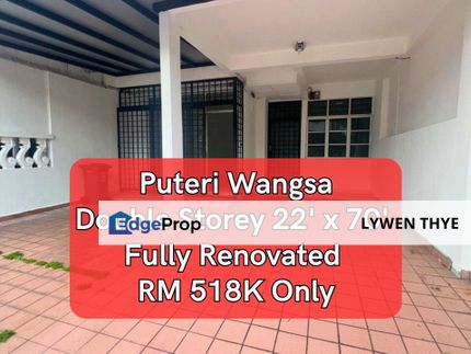 Taman Puteri Wangsa, Ulu Tiram, Johor | Double Storey 4R3B Fully Renovated & Furnished Terrace House, Johor, Ulu Tiram