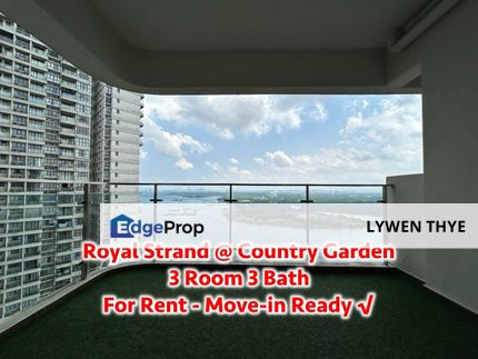 Country Garden @ Danga Bay, Johor Bahru, Johor | Condomimiun Three Bedroom Type Corner Unit With Balcony and Yard For Rent, Johor, Johor Bahru