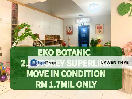 Eco Botanic, Iskandar Puteri (Nusajay), Johor | 2.5 Storey 4R4B Fully Renovated 7 Furnished Move In Condition Superlink House, Johor, Nusajaya