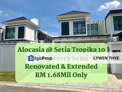 Taman Setia Tropika, Setia Tropika, Johor | Double Storey 4R5B Semi-D Renovated & Extension Unit, Johor, Setia Tropika