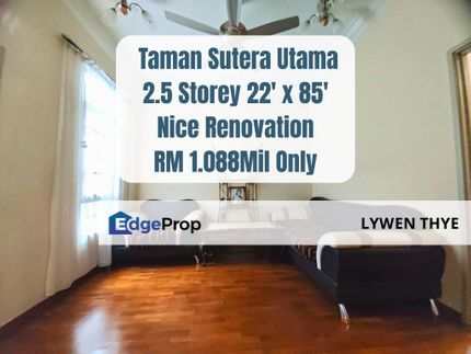 Taman Sutera Utama, Skudai, Johor | 2.5 Storey 4+1R3B Nice Renovation G&G Terrace House  , Johor, Skudai