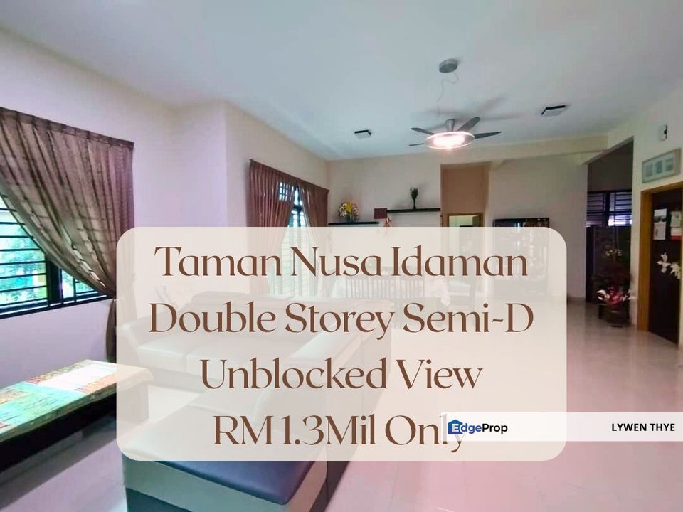 Taman Nusa Idaman, Iskandar Puteri, Johor | Double Storey Semi-D 4R4B Unblock View Semi-D, Johor, 