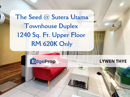 The Seed @ Sutera Utama, Skudai, Johor | Townhouse Duplex Upper Floor 3R3B Fully Renovated & Furnished With G&G, Johor, Skudai