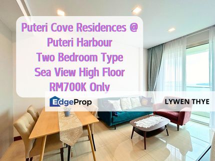 Puteri Cove Residences, Iskandar Puteri ( Nusajaya) Johor | High Floor Luvury Apartment 2R2B Amazing Sea View Fully Furnished Unit, Johor, Nusajaya