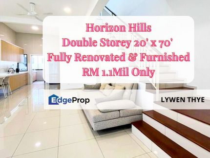 Horizon Hills, Johor | Double Storey 4R3B Fully Renovated & Furnished Super Nice Condition Unit, Johor, Horizon Hills