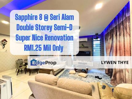 Sapphire 8 @ Bandar Seri Alam, Masai, Johor | Double Storey Semi-D 5+1R5B Fully Furnished & Renovated With G&G , Johor, Masai