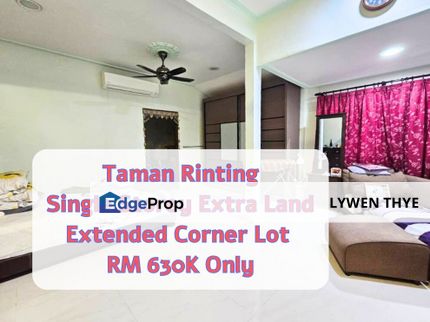 Taman Rinting, Masai, Johor | Single Storey 4R3B Extra Land Extended Nice Condition , Johor, Masai