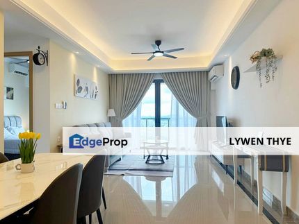 R&F Princess Cove, Johor Bahru, Johor | Apartment 3 Room Type High Floor Unblock Seaview Fully Furnished Ready For Move In, Johor, Johor Bahru