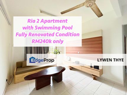 Ria 2 Apartment, Taman Megah Ria, Masai, Johor | 3R Type Apartment Unblock View Fully Renovated Condition, Johor, Masai