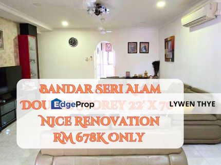 Bandar Seri Alam, Masai, Johor | Double Storey 5R3B Nice Renovated Unit, Johor, Masai