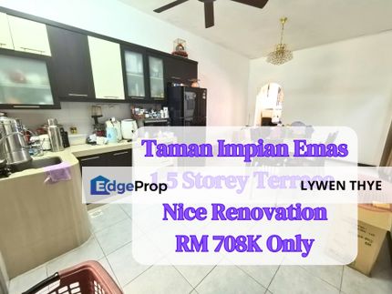 Taman Impian Emas, Skudai, Johor | 1.5 Storey 4R2B Nice Renovation Unit Strategic Location, Johor, Skudai