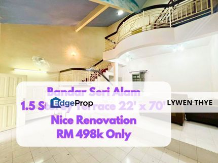 Bandar Seri Alam, Masai, Johor | 1.5 Storey Storey 3R3B Nice Renovation G&G , Johor, Masai