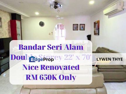 Bandar Seri Alam, Masai, Johor | Double Storey 5R3B Nice Renovated Unit, Johor, Masai