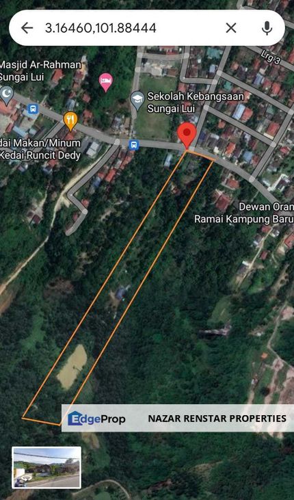[FREEHOLD| BEBAS BANJIR] Tanah Pertanian Sungai Lui Batu 21 Hulu Langat , Selangor, Hulu Langat