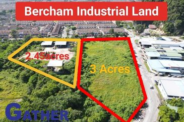 3 acres vacant industrial land at Bercham Industri park 