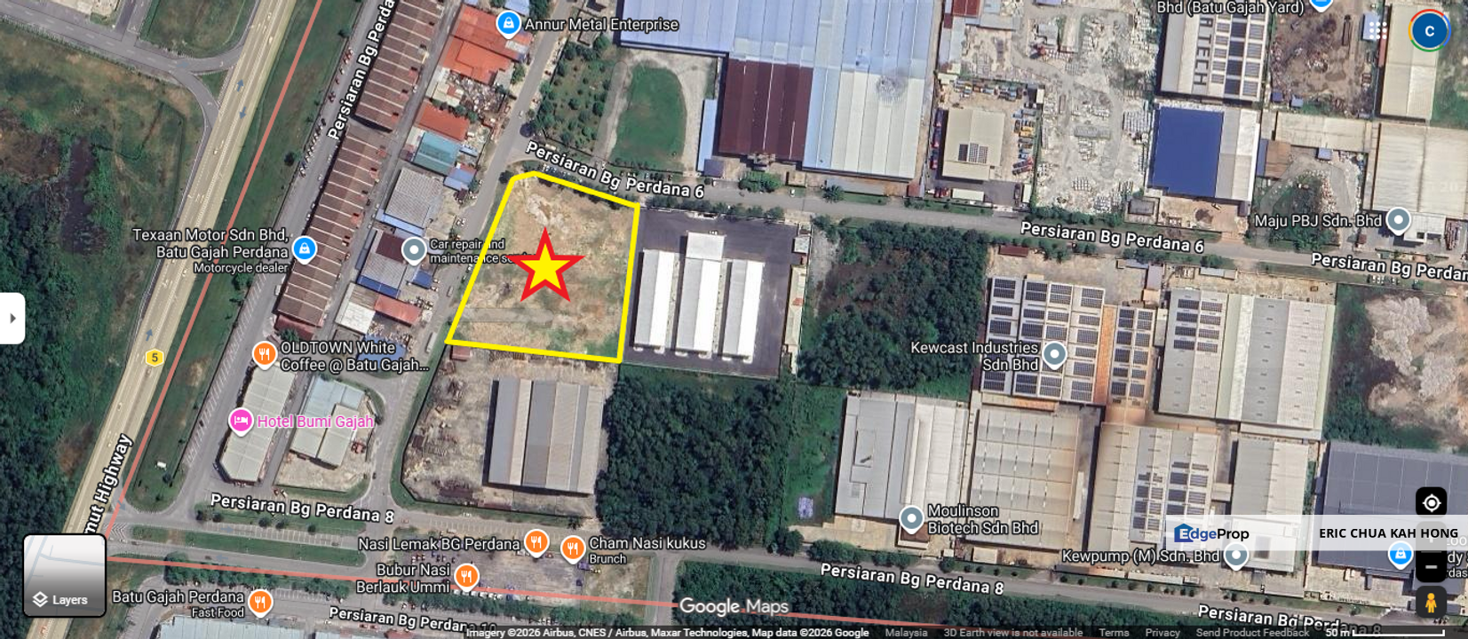 83000 sqft Corner Lot vacant land at Batu Gajah perdana, Perak, Perak, Pusing