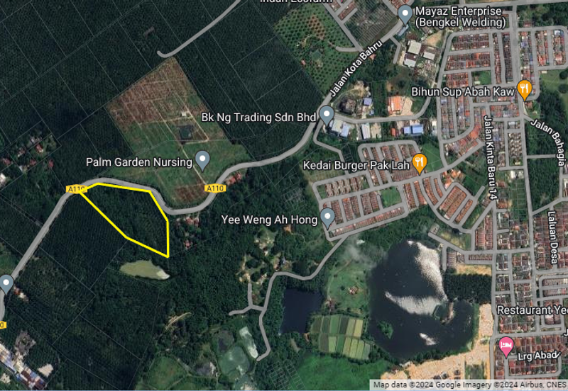 7.27 acres First Lot Palm oil Land at Lawan Kuda, Gopeng Perak