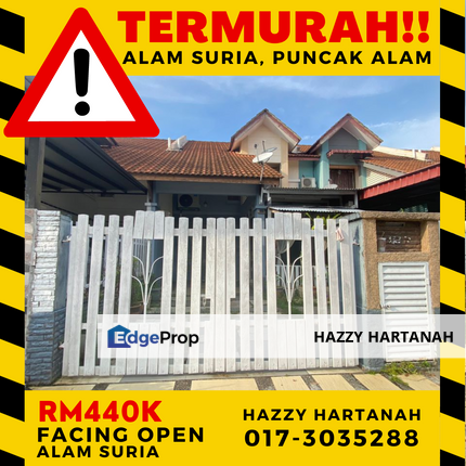 FACING OPEN Alam Suria, Facing Tasek, TERMURAH! RM440k, Puncak Alam, Selangor, Bandar Puncak Alam