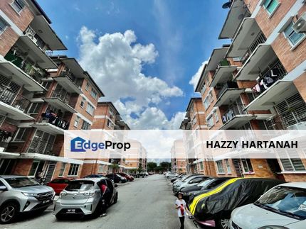 Partly furnish Apartment Alam Budiman, Seksyen U10, Shah Alam + 2 parking lots + Level 4 Walk up Apartment + Below market, Selangor, Shah Alam