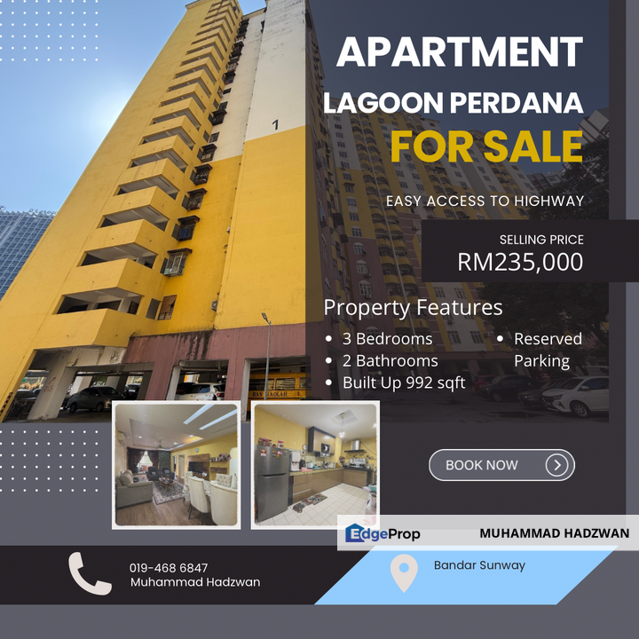 Apartment Lagoon Perdana, Bandar Sunway For Sale, Selangor, Bandar Sunway