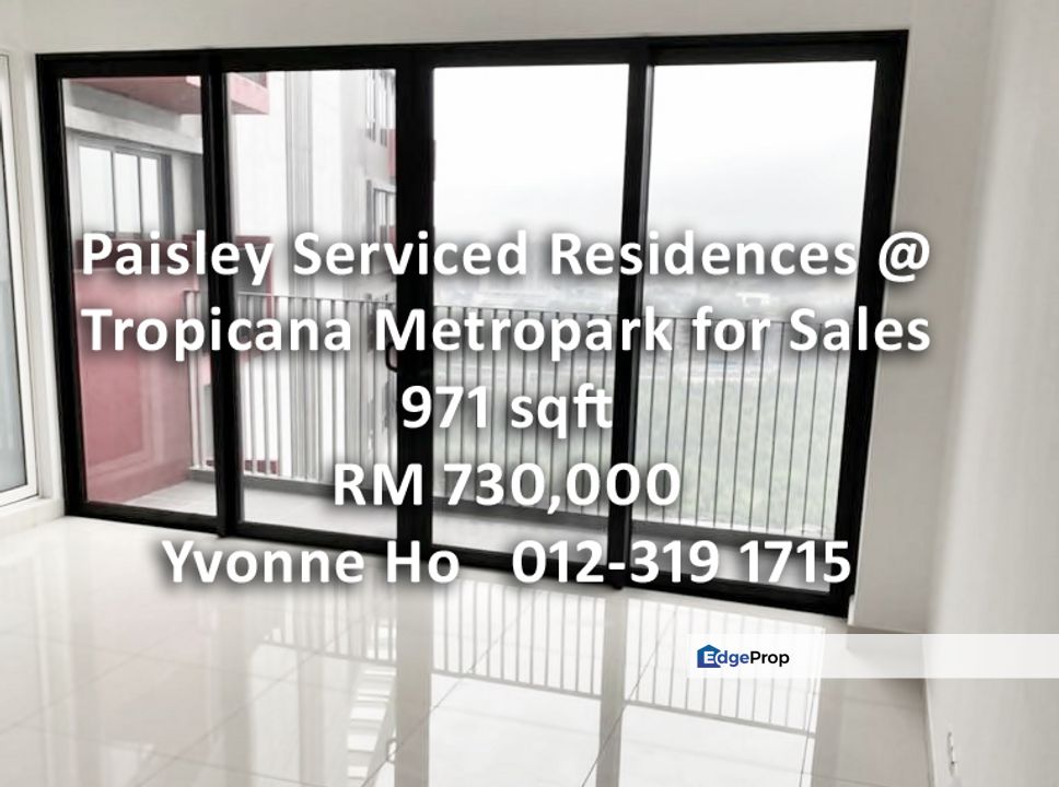 Paisley Serviced Residences @Tropicana Metropark for Sales, Selangor, Subang Jaya