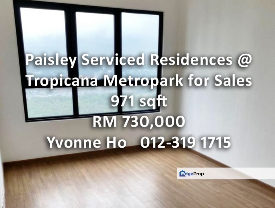 Paisley Serviced Residences @Tropicana Metropark for Sales, Selangor, Subang Jaya