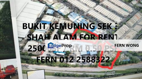 25000sf Industrial Land Jalan Bukit Kemuning Sek 33 Shah Alam For Rent , Selangor, Shah Alam