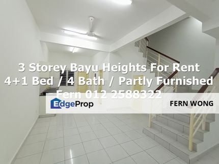 3 Storey House Bayu Heights Balakong Seri Kembangan For Rent , Selangor, Balakong