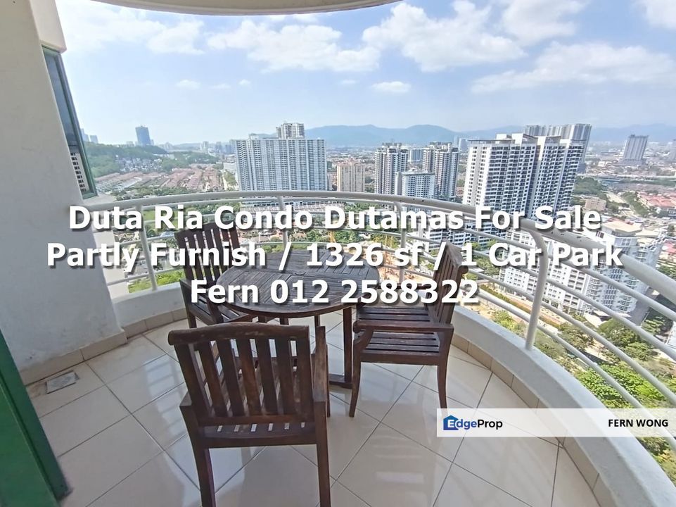 Partly Furnish / 1326 sf / Duta Ria Condo Dutamas Segambut For Sale , Kuala Lumpur, Dutamas