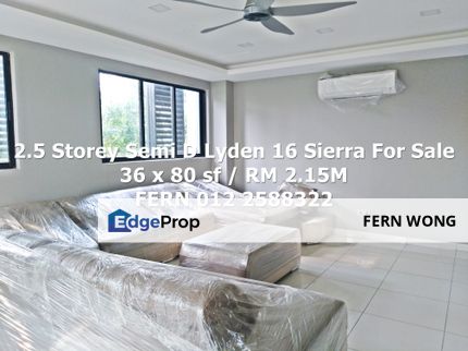 2.5 Storey Semi-D Lyden @ Sierra 16 for Sale , Selangor, Puchong South