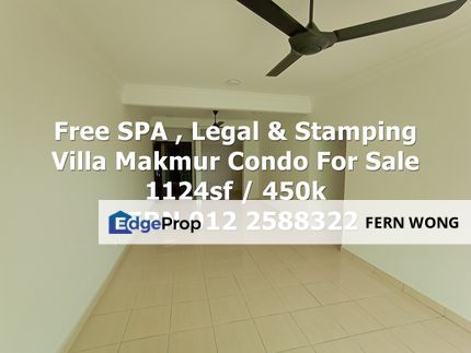 Free SPA & Legal Fees & Stamping Villa Makmur Condo Dutamas , Kuala Lumpur, Dutamas