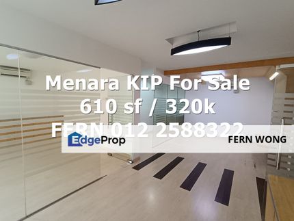 Menara KIP Office Lot For Sale  , Kuala Lumpur, Jalan Ipoh