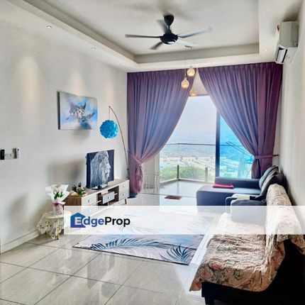 Sky condominium for rent fully furnished unit near lrt station bandar puchong jaya puchong, Selangor, Puchong