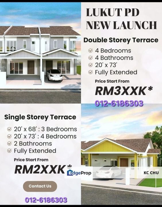 New Launched Freehold Single Storey at Lukut , Negeri Sembilan, Port Dickson
