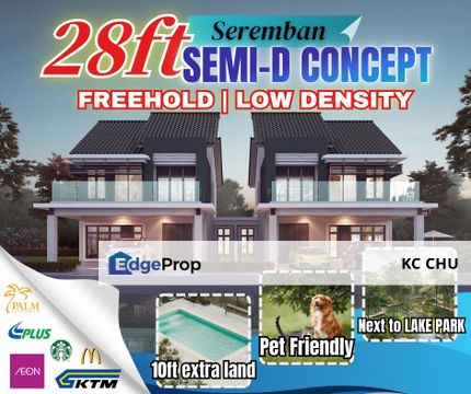 Semi D Concept Double Storey Terrace at Seremban for Sale. , Negeri Sembilan, Seremban