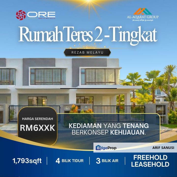 Projek Baru Teres 2 Tingkat Berdekatan Kuala Lumpur, Selangor, Bandar Sungai Long