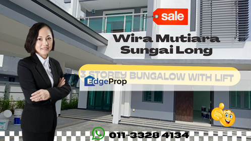 Taman Wira Mutiara Sg Long Cheras @3 Storey Bungalow With Lift For Sale , Selangor, Cheras