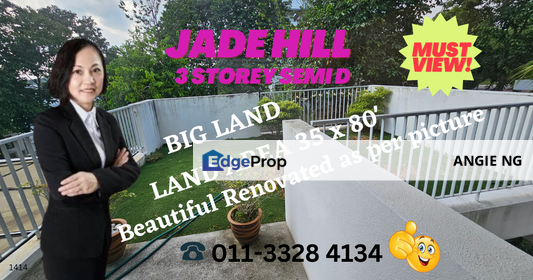 Jade Hills Kajang Selangor @ 3 Storey Semi-D For Sale, Selangor, Kajang