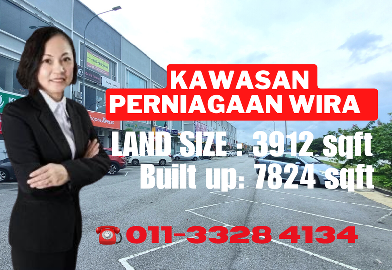 Kawasan Perniagaan Wira Nilai 3 Nilai Negeri Sembilan @ 2 Storey Corner Shop Office For Sale