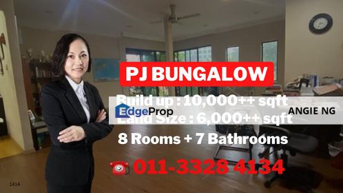 Petaling Jaya Selangor @ Bungalow House For Sale, Selangor, Petaling Jaya