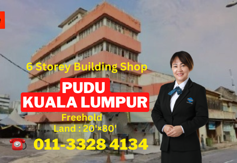 Pudu Pudu Kuala Lumpur @ 6 Storey Building Shop For Sale